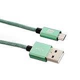 Mitz Micro USB Charge Sync Data Cable 1M Green