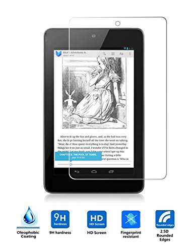 Google Nexus 7 Screen Protector, Vistore Ultra-thin Shatterproof Anti-Scratch HD Clear Tempered Glass Screen Protector for Google Nexus 7 1st Generation 2012 Version