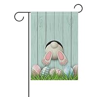 KGuanJi Easter Egg Bunny Rabbit 28x40 Garden Flag Double Sided House Yard Indoor Outdoor Seasonal Decoration