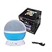 Baby Night Light Moon Star Projector 360 Degree Rotation,Romantic Starry Night Light Lamp Projection for Women Children Kids Bedroom Decor (Blue)