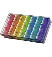 GOGOODA Weekly Pill Organizer 3 Times a Day, Pill Holder Box 7 Day, Daily Pill Organizer Case for...