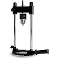 Pop's Choice Portable Drill Guide/Press for Drilling, Multi-Angle Guide Attachment Holder For 1/4 Inch and 3/8 Inch, with Chuck, Black