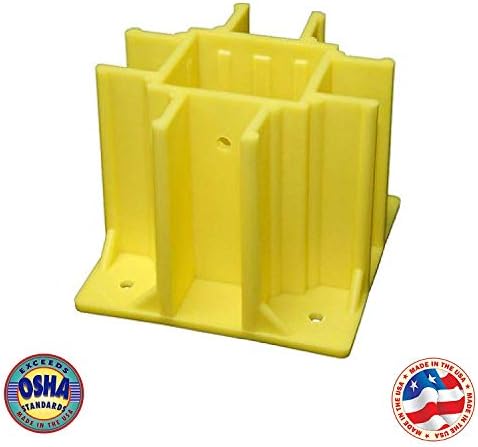 Safety Boot Yellow OSHA Temporary Guard Rail System by Safety Maker