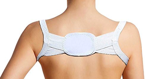 PU LifeStyle Therapeutic Pro Back &amp; Shoulder Posture Correcting Brace, White