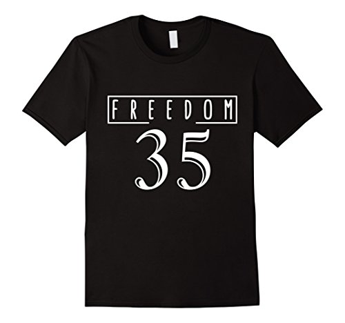 Men s freedom 35 shirt - one last job small black
