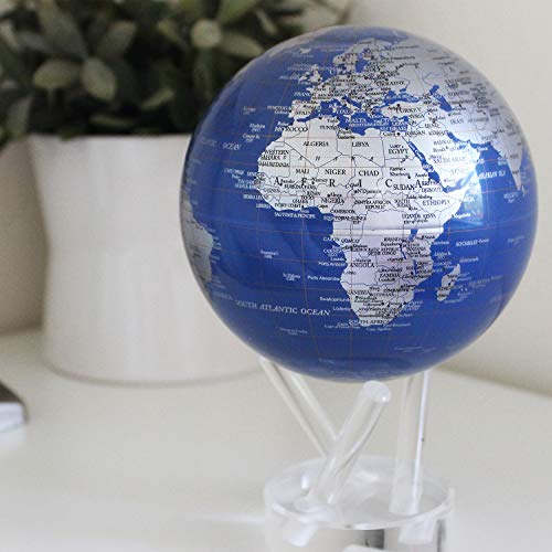 Blue and Silver MOVA Globe 4.5"