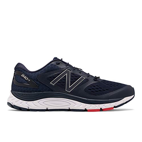 New Balance Men's 840 V4 Running Shoe, Pigmen/White/Team Red, 8