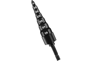 BAOBLAZE Pipe Expanding Tools Air Conditioner Copper Pipe Expander Swaging Tool Drill Bit Pipes Swage Expander Drill Bit Copper Tube Flaring Tool, 7 in 1 inch