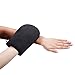 4 Pieces Double Sided Soft Microfiber Self Tanning Mitt Applicator Mini Finger Face Gloves for Self Tanner (Black)