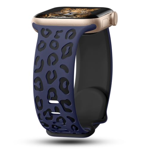 CreateGreat Sport Leopard Engraved Bands Compatible