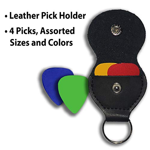 image for HeroFiber Guitar Accessories Kit - Stand, Clip-on Tuner, Strap w/Locks