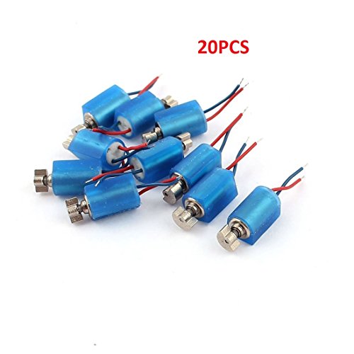 Bluesky 20pcs Blue DC 3V 3500RPM Pager Cell Phone Micro Vibration Motor Arbitrary Direction 4mm x 8mm
