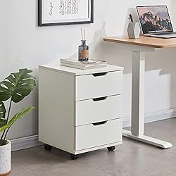 Farini 3-Drawer Vertical Filing Cabinet Rolling