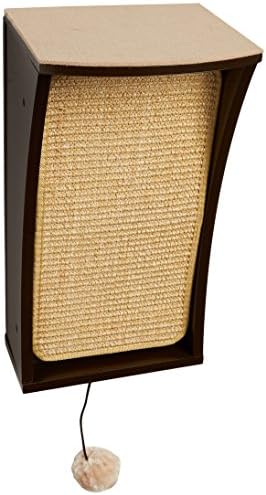 Hauspanther Collection by Primetime Petz Catchall Wall-Mounted Cat Scratcher with Toy Storage and Perch