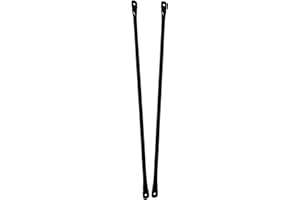 Timyrimy 35.4"/90cm Garden Swing Replacement Rods, Black Metal Round Rods for Hanging Swing Seat to Frame(2PCS/CTN)