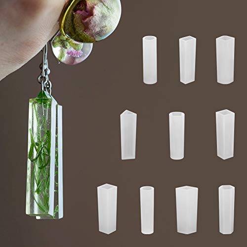 image for Accmor 15 Pieces Resin Molds Silicone Pendant Mold for Jewelry Making,