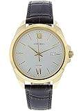 Seiko SUR284 Gold Leather Japanese Quartz Dress Watch