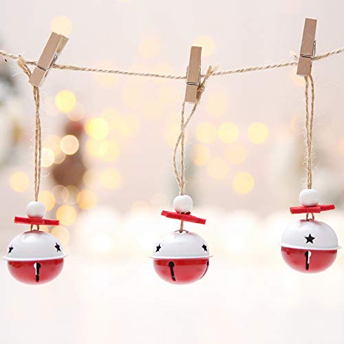 image for daffodilblob 3Pcs Cute Iron Bells Pendant Home Christmas Tree Xmas Par