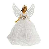 HuiKai Stand Angel Doll Christmas Wing Hanging Xmas Tree Pendants Home Decor (White)