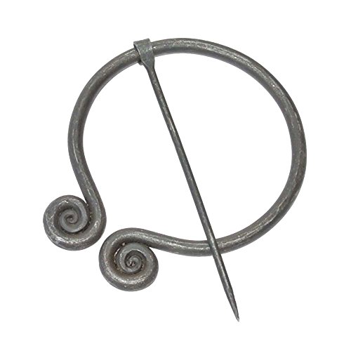 Iron Fibula Brooch with Spiraled Ends