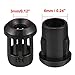 uxcell 50Pcs Lamp Socket Light-emitting Diode Holder Clip Bezel Mount 3mm LED Holders Panel Display Plastic Black