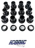 Iconic Racing All Front Control Arm A Arm Bushings Compatible with 14-16 Polaris RZR 1000 16 Total Bushings