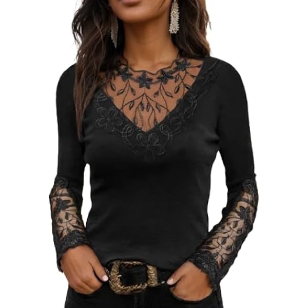［完売商品］Vneck lace blouse Vneck Lace Blouse