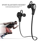 SZMWL Bluetooth Headphones Q9 Hands-free Calling Earbuds Wireless Bluetooth 4.1 Stereo Sport Headset Earphone with Built-in Mic (Black)
