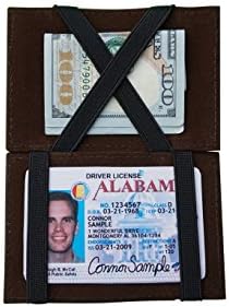 Mens Fashion Leather Ultra Slim Majic Wallet And Cardholder (Brown)