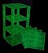 Strictly Briks Lego Compatible Classic Stackable Baseplates, Building Bricks for Towers, Shelves, and More, Glow in The Dark, 4 Base Plates & 30 Stackers, 6x6 Inches