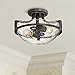 Regency Hill Mallot Modern Ceiling Light Semi Flush Mount Fixture 13