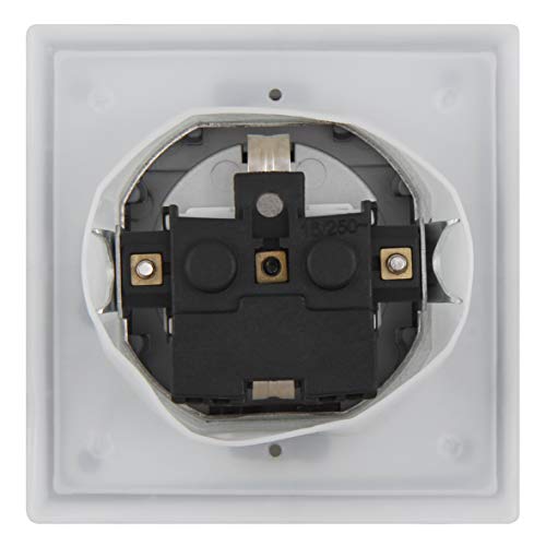 MC POWER - Schutzkontakt-Steckdose IP44 | FLAIR | 250V~/16A, UP, Klappdeckel, anthrazit, matt – Bild 5