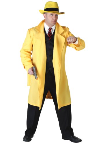 Fun Costumes mens Yellow Jacket Detective Costume