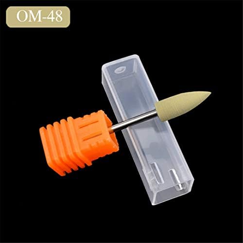 6 Types 1024Mm Rubber Silicon Nail Art Drills Rubber Bit Big Head Grinding Nail Buffer For Manicure Pedicure Cuticle Tools Om-48