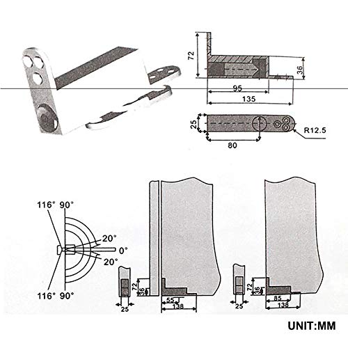 TamBee Self Closing Door Pivot Hinges Heavy Duty Hinges for Wood Doors