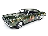 Dodge 1969 Super Bee Wally Booth F8 Green Limited Edition to 1002pcs 1/18 by Autoworld AW234