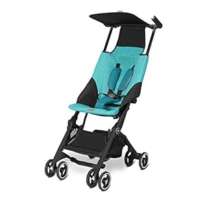 gb Pockit Ultra Compact Lightweight Travel Stroller in Capri Blue, The World’s Smallest Folding Stroller 11.8x7x13.8…