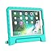 AVAWO Kids Case for New iPad 9.7 2017 & 2018 Release - Light Weight Shock Proof Convertible Handle Stand Friendly Kids Case for iPad 9.7-inch 2017 & 2018 Previous Gen (iPad 5th & 6th Gen) - Turquoise