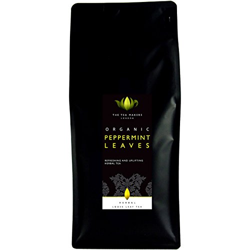 The Tea Makers of London Organic Peppermint Leaves Herbal Loose Leaf Tea In Catering Pack 250 G