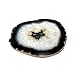 4 (FOUR) Agate Coaster - Brown Black Natural Tones Agate Coasters Rock Paradise COA (AM9B1)