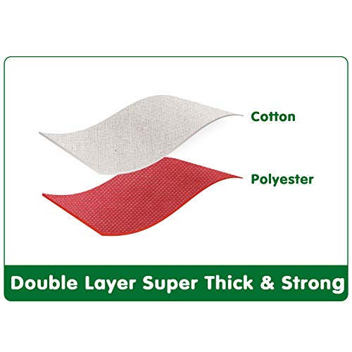 3 Ivenf+Embroidery+Poinsettia+Traditional+Decorations