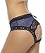 Sofishie Sexy Midnight Bow-Tie Panties - Blue Lace - Small