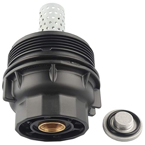 Oil Filter Housing Cap Assembly with Plug, Replace 156200S010, 15620