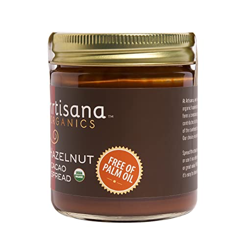 Artisana Organics Hazelnut Cacao Spread, 8 oz No Palm Oil, Sweetened