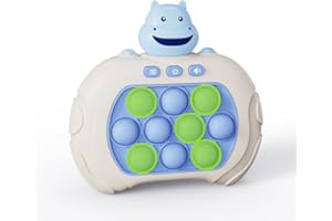 ANBY Hippo Interactive Handheld Game & Quick Push it Pop Game Light-Up Fidget Toy for Kids and Teens for 3-12 Years Old Boys & Girls, Sensory Stress Relief Travel Toys