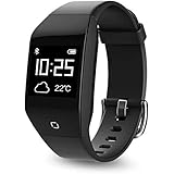 Coffea Fitness Tracker, Activity Tracker Watch with Heart Rate Monitor, 5 ATM IP68 Waterproof Smart Bracelet with Music Player, Pedometer Calorie Counter for Android and iOS Smartphones