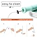 Collapsible Silicone Straws - Portable Reusable Straw with Case - Foldable Straws Dishwasher Safe - Wide Drinking Smoothie Straws Reusable - 2 Carrying Case - 2 Cleaner Brush