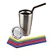 Reusable Silicone Straws with Cleaning Brush for 20 30 Ounce YETI and RTIC Tumblers, Smoothies & Milkshakes, Dishwasher Safe, Safe For Kids Pack of 6