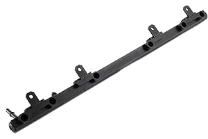 KUUHLERSAT Billet Aluminum Fuel Rail For 1995-2004 Jeep Wrangler TJ Cherokee XJ 4.0L (Black)