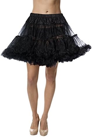 Luxury Adult Woman Flirt Length 15" Sexy Tutu Skirt for Halloween, Vintage Style and Festive Crinoline